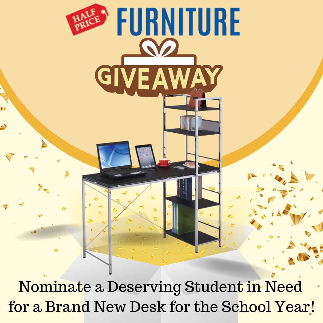 desk giveaway Half Price Furniture