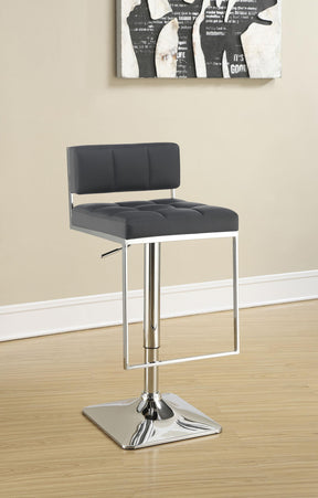 Alameda Adjustable Bar Stool Chrome and Grey Half Price Furniture