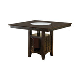 Gabriel Square Counter Height Dining Table Cappuccino Half Price Furniture