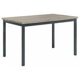 Garza Rectangular Dining Table Black Half Price Furniture