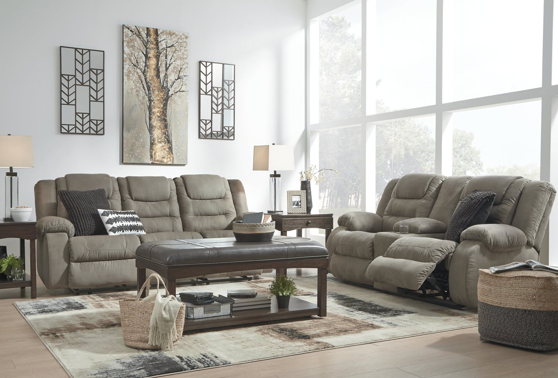 McCade Reclining Loveseat with Console - Half Price Furniture