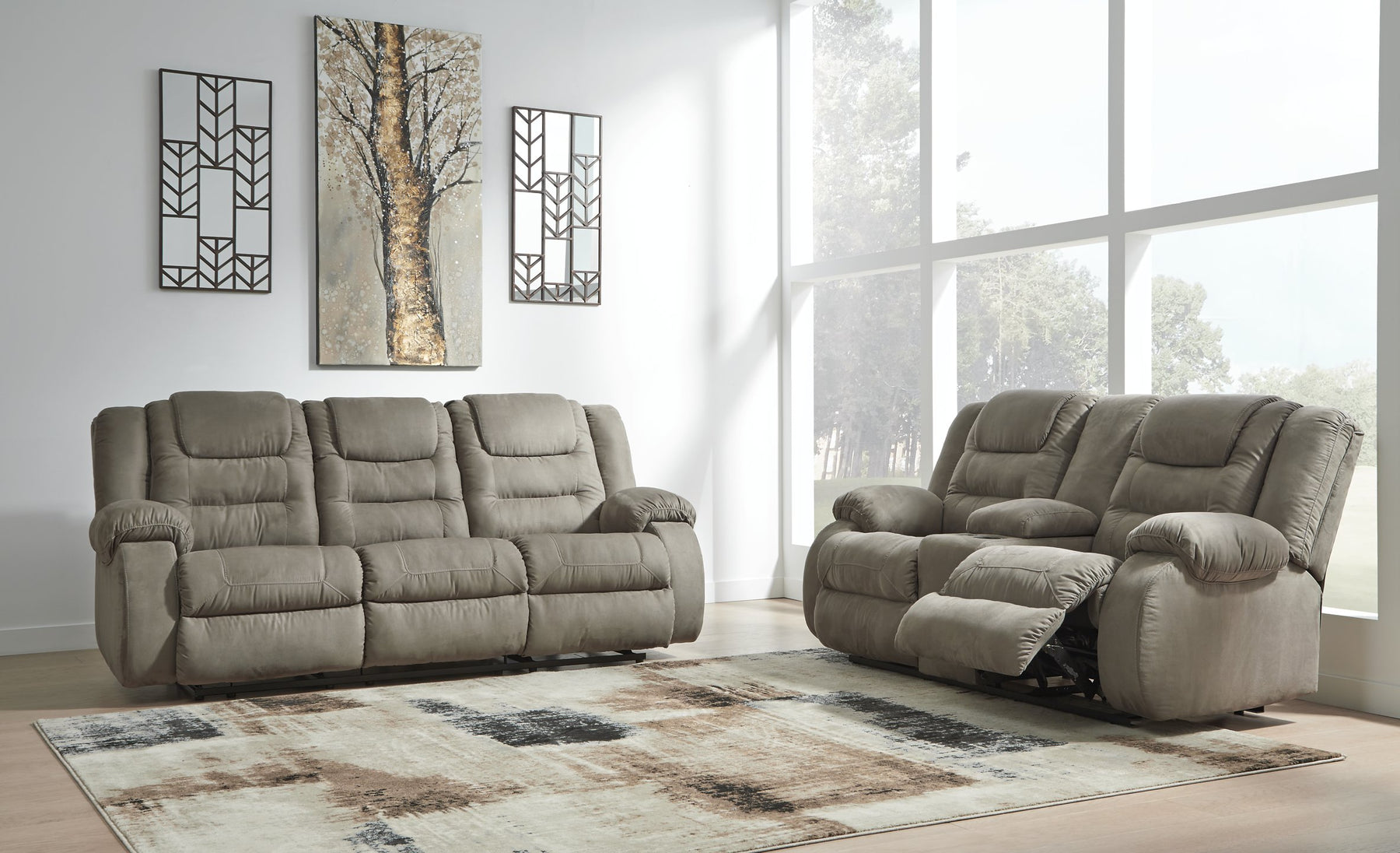 McCade Reclining Loveseat with Console - Half Price Furniture