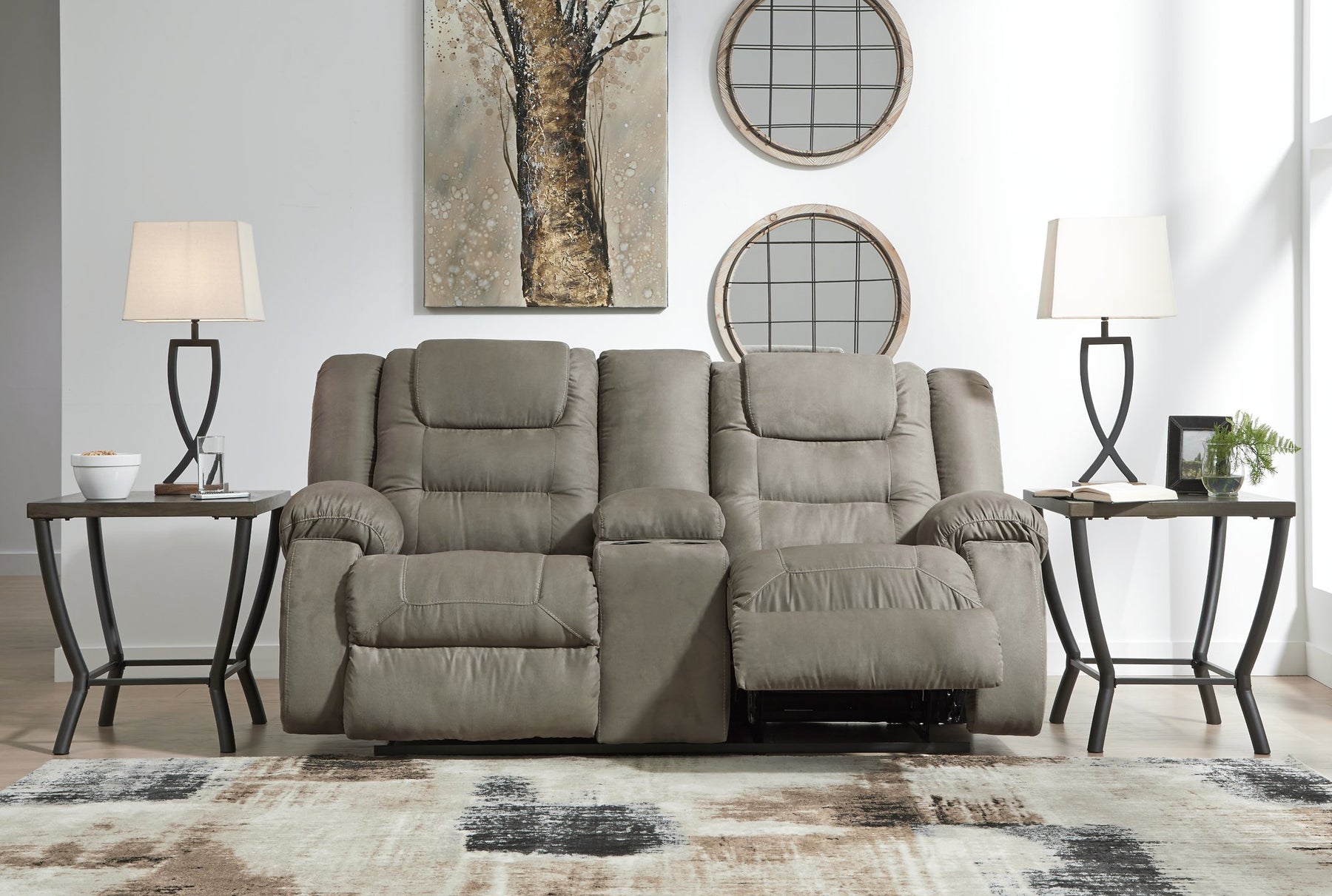 McCade Reclining Loveseat with Console - Half Price Furniture