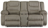 McCade Reclining Loveseat with Console Half Price Furniture