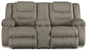 McCade Reclining Loveseat with Console Half Price Furniture