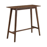 Finnick Rectangular Bar Table Walnut Half Price Furniture