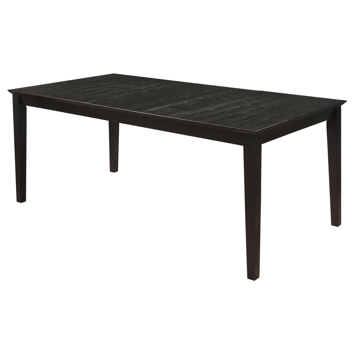 Louise Rectangular Dining Table with Extension Leaf Black  Half Price Furniture
