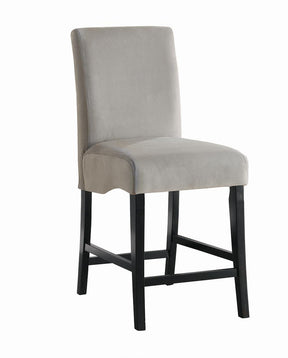 Stanton Upholstered Counter Height Chairs Grey and Black (Set of 2) Half Price Furniture