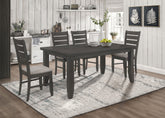 Dalila 5-piece Rectangular Dining Set Grey and Dark Grey  Half Price Furniture