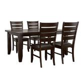 Dalila Dining Room Set Cappuccino and Black Half Price Furniture