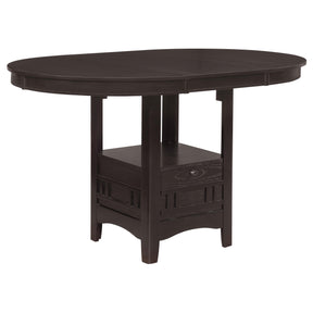 Lavon Oval Counter Height Table Espresso Half Price Furniture