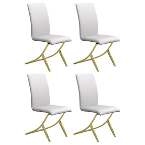 Carmelia Upholstered Side Chairs White (Set of 4) Half Price Furniture