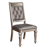 Bling Game Open Back Side Chairs Metallic (Set of 2) Half Price Furniture