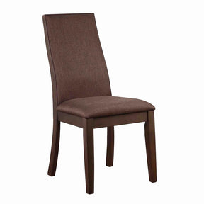 Spring Creek Upholstered Side Chairs Rich Cocoa Brown (Set of 2) Half Price Furniture