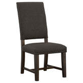 Twain Upholstered Side Chairs Warm Grey (Set of 2) Half Price Furniture