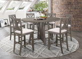 Athens 5-piece Counter Height Dining Set Barn Grey Half Price Furniture