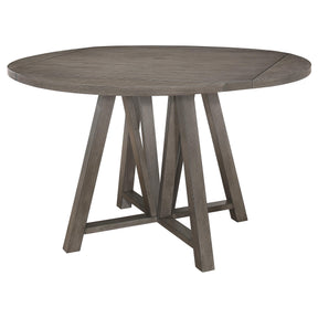 Athens Round Counter Height Table with Drop Leaf Barn Grey Half Price Furniture