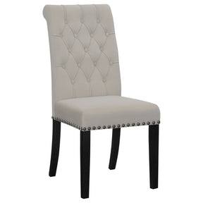 Alana Upholstered Tufted Side Chairs with Nailhead Trim (Set of 2) - Half Price Furniture