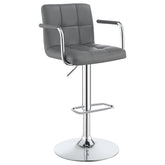 Palomar Adjustable Height Bar Stool Grey and Chrome Half Price Furniture