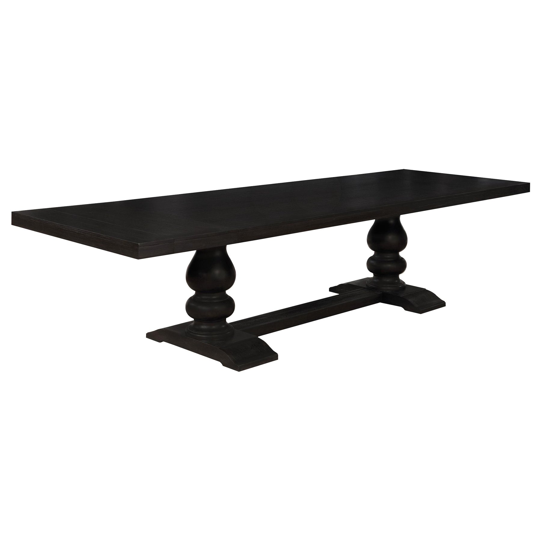 Phelps Rectangular Dining Table Antique Noir Half Price Furniture