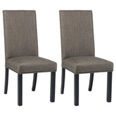 Hubbard Upholstered Side Chairs Charcoal (Set of 2) Half Price Furniture