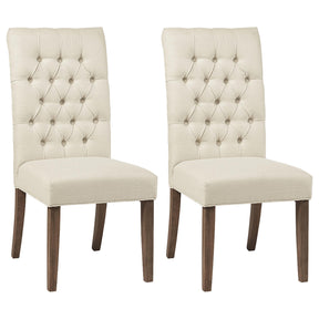 Douglas Tufted Back Dining Chairs Vineyard Oak (Set of 2) Half Price Furniture