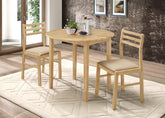 Bucknell 3-piece Dining Set with Drop Leaf Natural and Tan Half Price Furniture