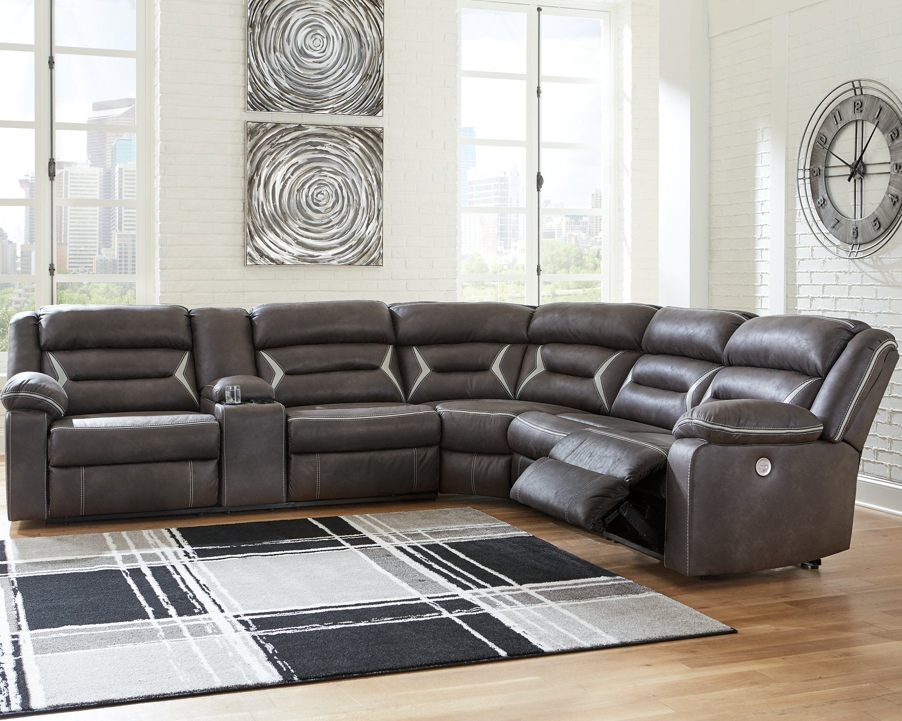 Kincord Power Reclining Sectional - Half Price Furniture