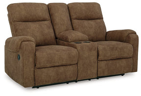 Edenwold Reclining Loveseat with Console - Half Price Furniture