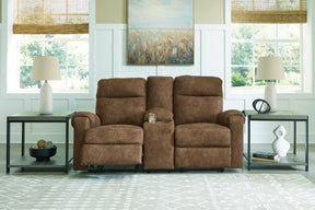 Edenwold Reclining Loveseat with Console - Half Price Furniture