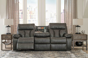 Willamen Reclining Sofa with Drop Down Table - Half Price Furniture