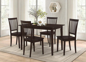 Gomez 5-piece Rectangular Dining Table Set Cappuccino  Half Price Furniture