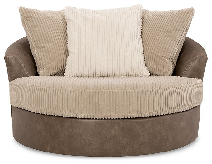 Keskin Oversized Swivel Accent Chair - Half Price Furniture