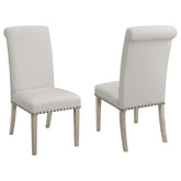 Salem Upholstered Side Chairs Rustic Smoke and Grey (Set of 2) Half Price Furniture