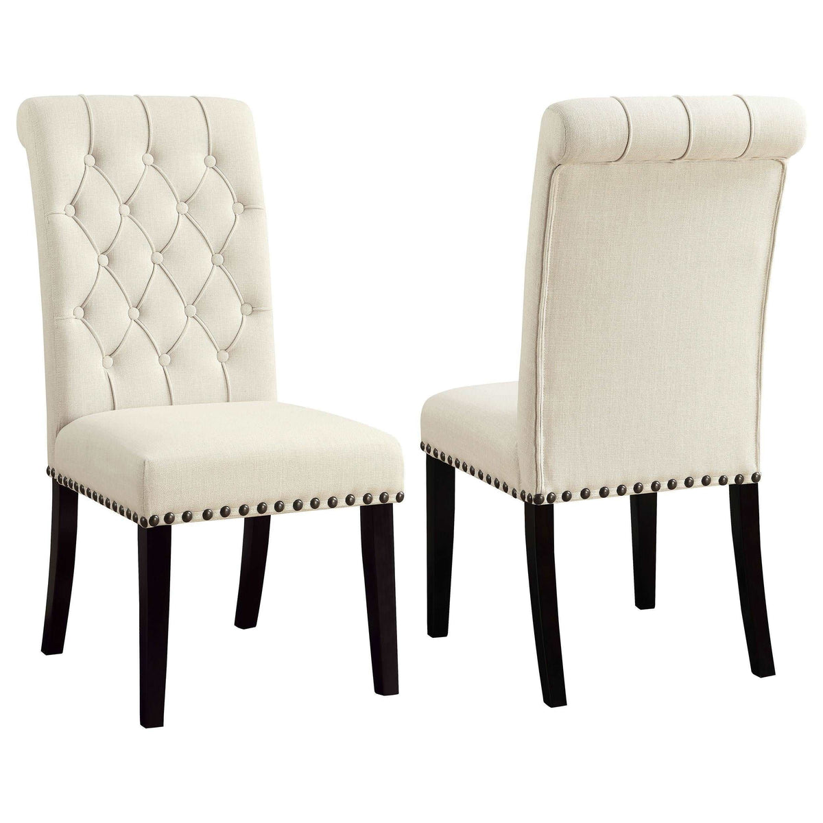 Alana Tufted Back Upholstered Side Chairs Beige (Set of 2) Half Price Furniture