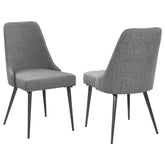 Alan Upholstered Dining Chairs Grey (Set of 2) Half Price Furniture