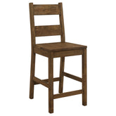 Coleman Counter Height Stools Rustic Golden Brown (Set of 2) Half Price Furniture