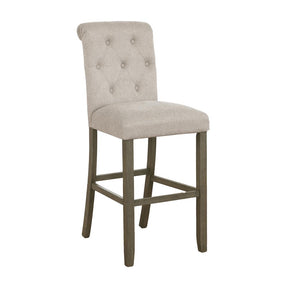 Balboa Tufted Back Bar Stools Beige and Rustic Brown (Set of 2) Half Price Furniture