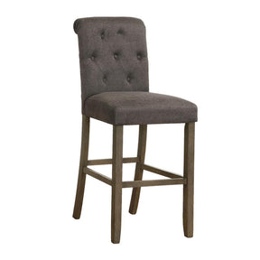 Balboa Tufted Back Bar Stools Grey and Rustic Brown (Set of 2) Half Price Furniture