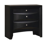 Briana Rectangular 2-drawer Nightstand Black Half Price Furniture