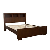 Jessica Eastern King Bed with Storage Headboard Cappuccino Half Price Furniture