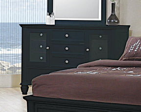 Sandy Beach 11-drawer Dresser Black Half Price Furniture