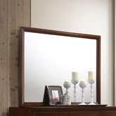 Serenity Rectangle Dresser Mirror Rich Merlot Half Price Furniture