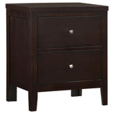 Carlton 2-drawer Rectangular Nightstand Cappuccino Half Price Furniture