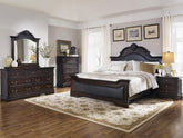 Cambridge Carved Bedroom Set Cappuccino Half Price Furniture