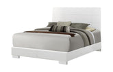 Felicity California King Panel Bed Glossy White Half Price Furniture