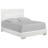 Felicity Queen Panel Bed Glossy White Half Price Furniture