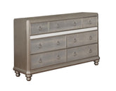 Bling Game 7-drawer Dresser Metallic Platinum Half Price Furniture