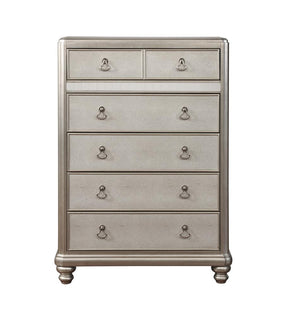 Bling Game 6-drawer Chest Metallic Platinum Half Price Furniture