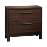 Edmonton 2-drawer Nightstand Rustic Tobacco Half Price Furniture